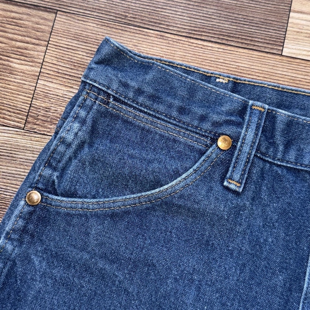 Wrangler 936DEN Jeans Mens 28x38 Vintage Made In USA Western Rodeo 100% Cotton - Picture 7 of 7